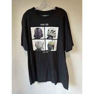 Men's‎ Star Wars Darth Vader "Dark Side" Black Shirt Size 2X